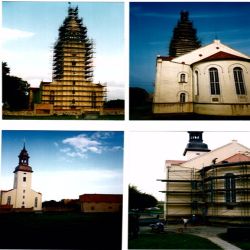 Turm-Fassadengeruest Großhennersdorf